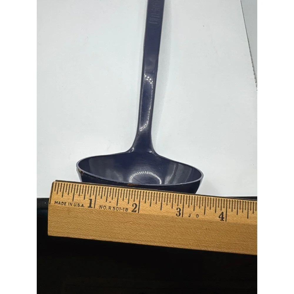 UltraTemp Navy Blue High Heat Nylon Soup Ladle 400F Made in USA 11 Inch